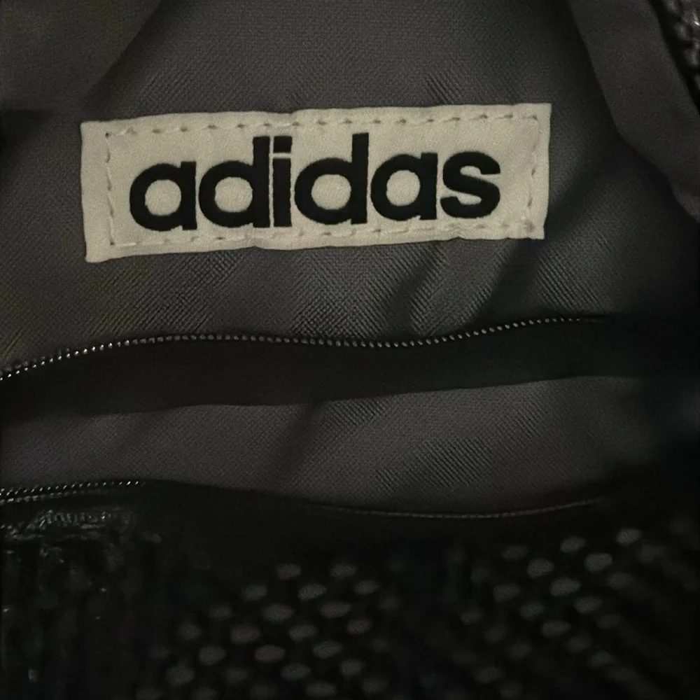 Adidas Mini Backpack Black Gold-8x10.5”x4” - Picture 7 of 10